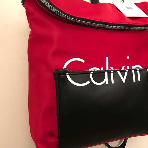 SOLD! ❤️CALVIN KLEIN: RARE Colorblock Backpack - Picture 5 of 8